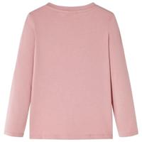 Kindershirt met lange mouwen hert en konijnenprint 92 roze - thumbnail