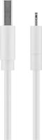 Goobay 54600 Lightning-kabel 1 m/Apple Lightning naar USB A oplaadkabel/high-speed 480 Mbits/oplaadkabel mobiele telefoon oplaadkabel iPad iPhone AirPods/wit / 1 m - thumbnail