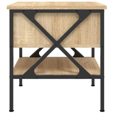Nachtkastjes 2 st 40x42x45 cm bewerkt hout sonoma eikenkleurig