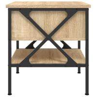 Nachtkastjes 2 st 40x42x45 cm bewerkt hout sonoma eikenkleurig - thumbnail