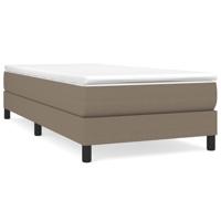 Boxspring met matras stof taupe 80x200 cm - thumbnail