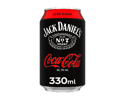 Jack Daniel's & coca cola zero blik (12x 33cl)