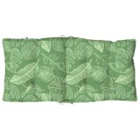 VidaXL Stoelkussens 2 st lage rug bladpatroon oxford stof - thumbnail