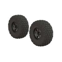 Dboots 'Fortress SC' Tire Set Glued Gun Metal (2) (ARA550087) - thumbnail