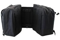 CONTEC dubbele tas "via.tour double rt" ct bag via tour double dim black, rt - thumbnail