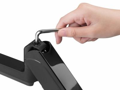 Equip 650134 triple monitorarm Zwart