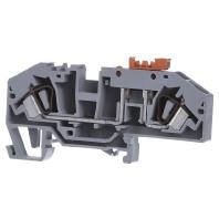 WAGO 282-697 Scheidingsklem 8 mm Spanveer Toewijzing: L Grijs 25 stuk(s)