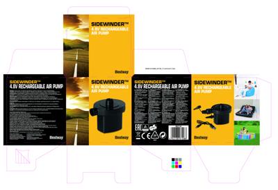 Bestway Luchtpomp sidewinder oplaadbaar USB