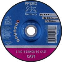PFERD TOOLS 62217747 E 180-8 ZIRKON SG CAST Afbraamschijf gebogen Diameter 180 mm Boordiameter 22.23 mm Grijs/grauw sferoïdisch gietijzer, Giethuid 10 stuk(s) - thumbnail