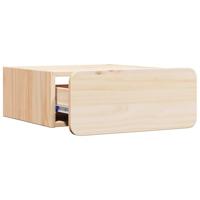 Wandbevestigde nachttafel 2 pcs Bruin 39 x 34 x 16.5 cm - thumbnail