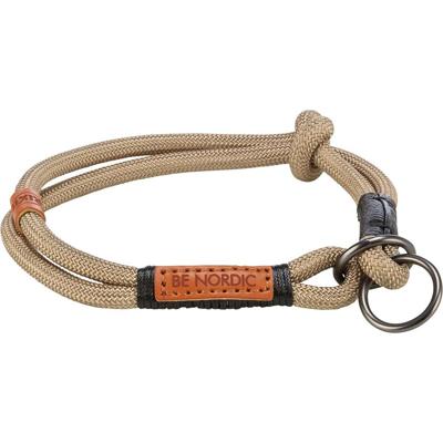 TRIXIE BE NORDIC HALSBAND HOND HALF-SLIP ZAND / ZWART 40X0,8 CM
