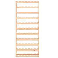 Wijnrek voor 77 flessen grenenhout - thumbnail