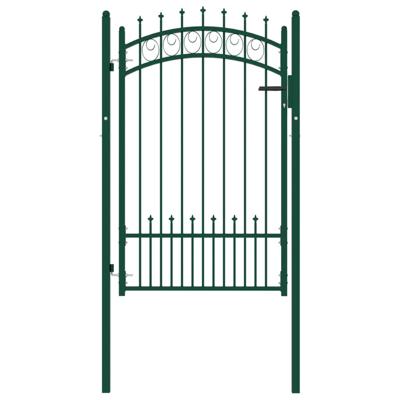 VidaXL Hekpoort emmen met stalen pinnen 104x117 cm groen VidaXL Hekpoort emmen met stalen pinnen 104x117 cm groen