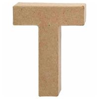 Creativ Company letter papier-maché t, 10cm - thumbnail