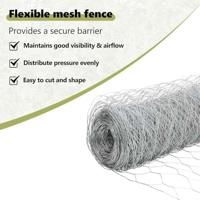 VidaXL Afrasteringspaal zilver 25 x 0,5 m (50 mm gaas) staal - thumbnail