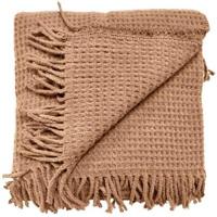 Unique Living Plaid Selien 150x200cm sandstone - thumbnail