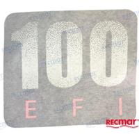 PAF115-09000004-100 - STICKER (VOOR), BOVENKAP F100 - thumbnail