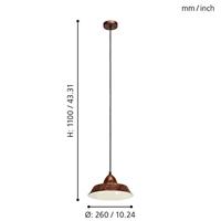Eglo HanglampAuckland Bronsbruin - 49243 - thumbnail