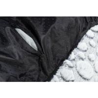 Trixie hondenmand mila hoekig pluche wit / grijs - thumbnail