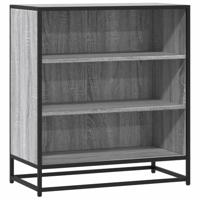 Dressoir 68x35x76 cm bewerkt hout en metaal grijs sonoma - thumbnail