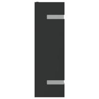 VidaXL Buitenwandlampen 2 st roestvrij staal zwart - thumbnail