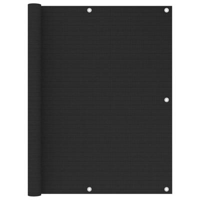 VidaXL Balkonscherm 120x600 cm hdpe zwart