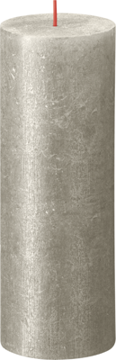 Bolsius shimmer rustiekkaars 190/68 champagne