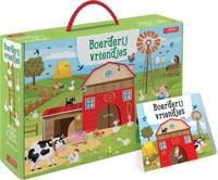 Rebo Publishers Boek en puzzel - boerderijvriendjes - thumbnail