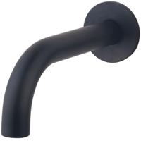 Wiesbaden Baduitloop Zwart - Rond Design 20 cm - 1/2 Inch Aansluiting - thumbnail