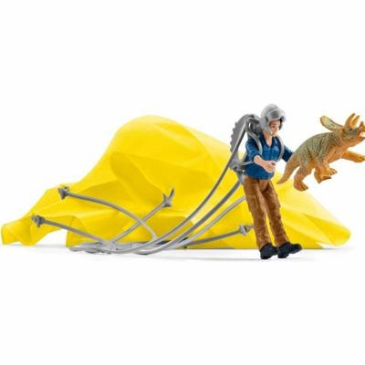 Schleich Dinosaurs - Dino parachute-reddingsbrigade speelfiguur