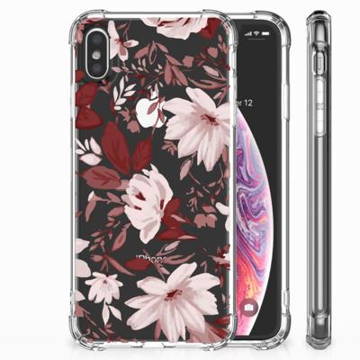 Back Cover Apple iPhone Xs Max Watercolor Flowers Back Cover Apple iPhone Xs Max Watercolor Flowers