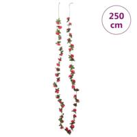 Kunstbloemslingers 6 st 250 cm lenteroos rood - thumbnail