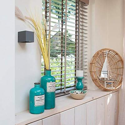 QAZQA Moderne wandlamp donkergrijs - Transfer