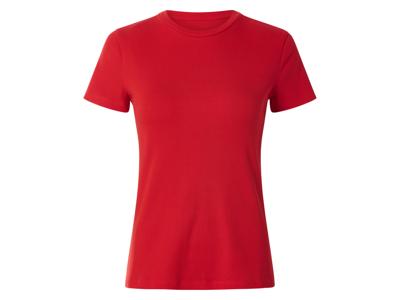 esmara Geribd dames T-shirt (Rood, L (44/46))