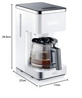 Graef FK 401 Koffiezetapparaat Wit Capaciteit koppen: 10 Glazen kan, Warmhoudfunctie - thumbnail