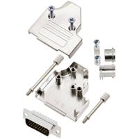 TRU COMPONENTS TCMHDM3515HDP26K 7709024 D-sub male connectorset 35 ° Aantal polen: 26 Soldeerkelk 1 stuk(s) - thumbnail