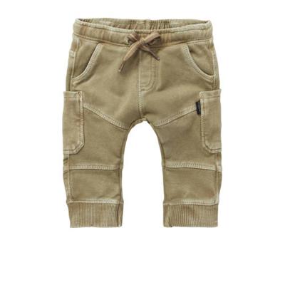 Noppies baby regular fit broek Trenton olijfgroen