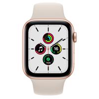 Refurbished Apple Watch SE 2020 GPS 44mm Rosegoud Als nieuw - thumbnail