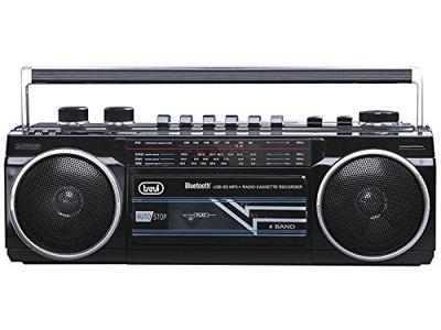 Trevi RR 501 BT Stereo Boombox draagbaar Bluetooth, USB, SD, MP3, zwart