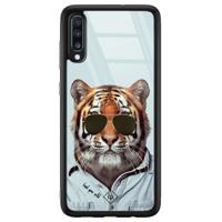 Samsung Galaxy A50 glazen hardcase - Tijger wild - thumbnail