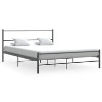 VidaXL Bedframe zonder matras metaal grijs 140x200 cm - thumbnail