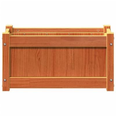 VidaXL Plantenbak 60x31x31 cm massief grenenhout wasbruin
