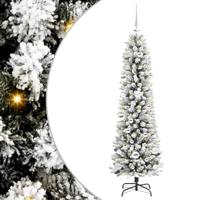Kunstkerstboom met 150 LED Wit 150 cm PVC en Metaal en Plastic - thumbnail