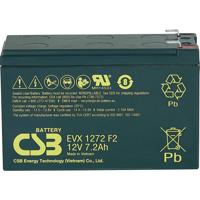 CSB Battery EVX 1272 Loodaccu 12 V 7.2 Ah Loodvlies (AGM) (b x h x d) 151 x 99 x 65 mm Kabelschoen 6.35 mm Cyclusbestendig, Onderhoudsvrij, Geringe - thumbnail