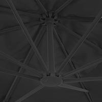 VidaXL Zweefparasol met aluminium paal 400x300 cm antracietkleurig - thumbnail