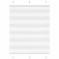 Pliss rolgordijn 110x100cm stofbreedte 109,4cm polyester wit - thumbnail