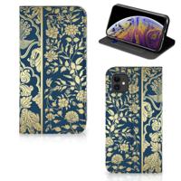 Apple iPhone 11 Smart Cover Beige Flowers - thumbnail