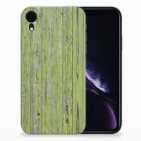 Apple iPhone Xr | Bumper Hoesje | Green Wood - thumbnail