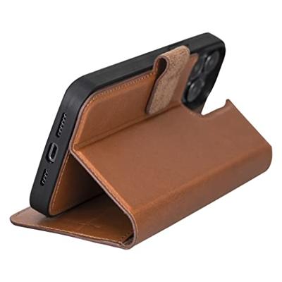 NorthLife - iPhone 13 Pro Max - Lederen Afneembare 2-in-1 bookcase hoes - Cognac NorthLife - iPhone 13 Pro Max - Lederen Afneembare 2-in-1 bookcase hoes - Cognac