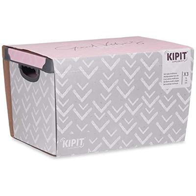 Set van opstapelbare opbergboxen Vibes 3 Onderdelen Plastic